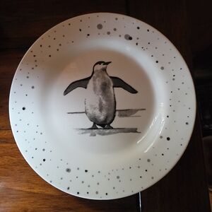 Six Adorable Penguin 8" Dessert/salad Plates